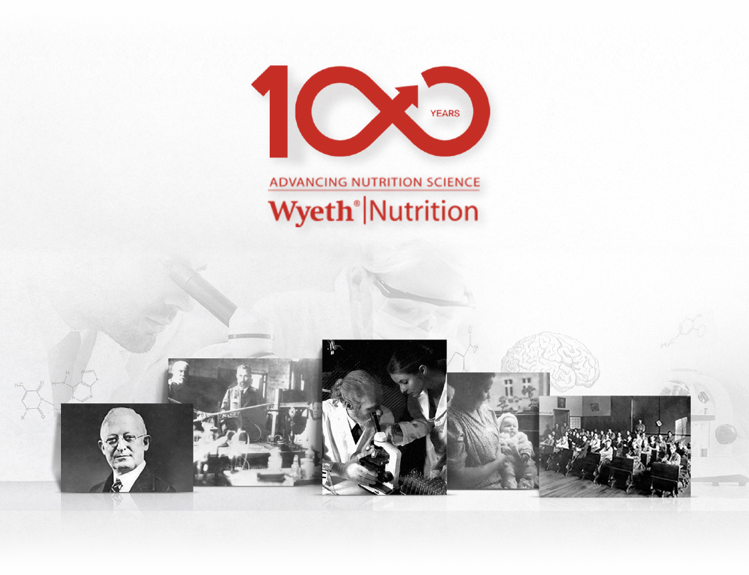 Wyeth Nutrition 100 Years celebration showcasing a legacy of nutrition research and innovation